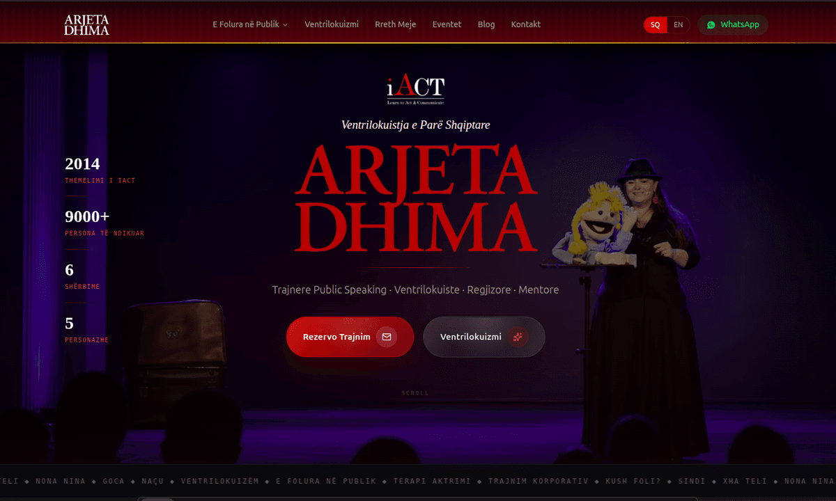 Arjeta Dhima website